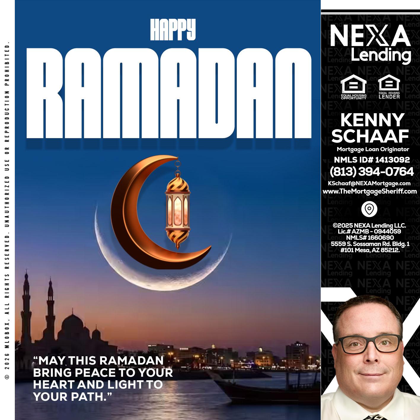 RAMADAN - Kenny Schaaf -Loan Officer