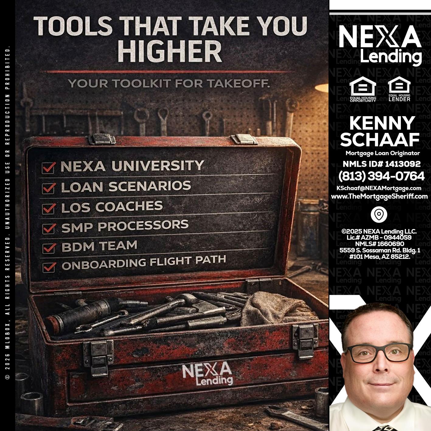 TOOLS THAT - Kenny Schaaf -Loan Officer