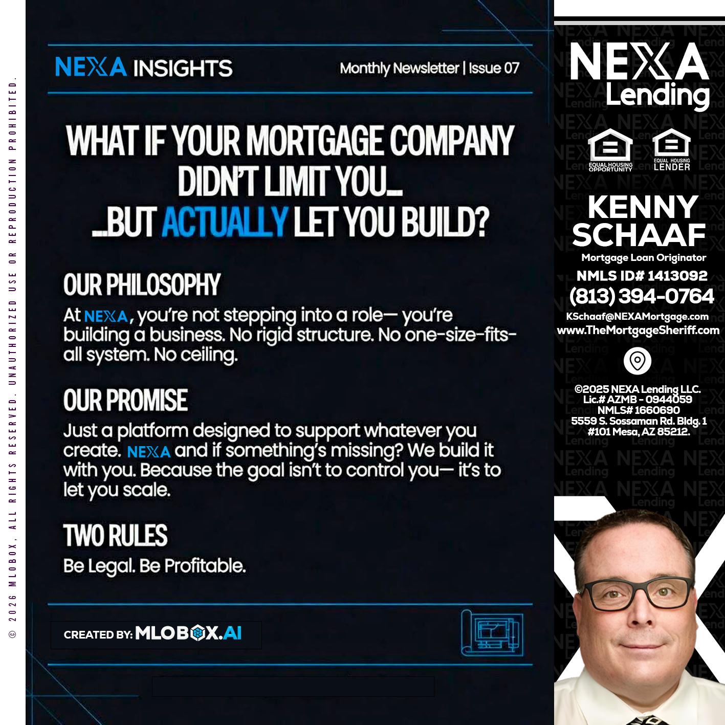 NEXA INSIGHTS - Kenny Schaaf -Loan Officer