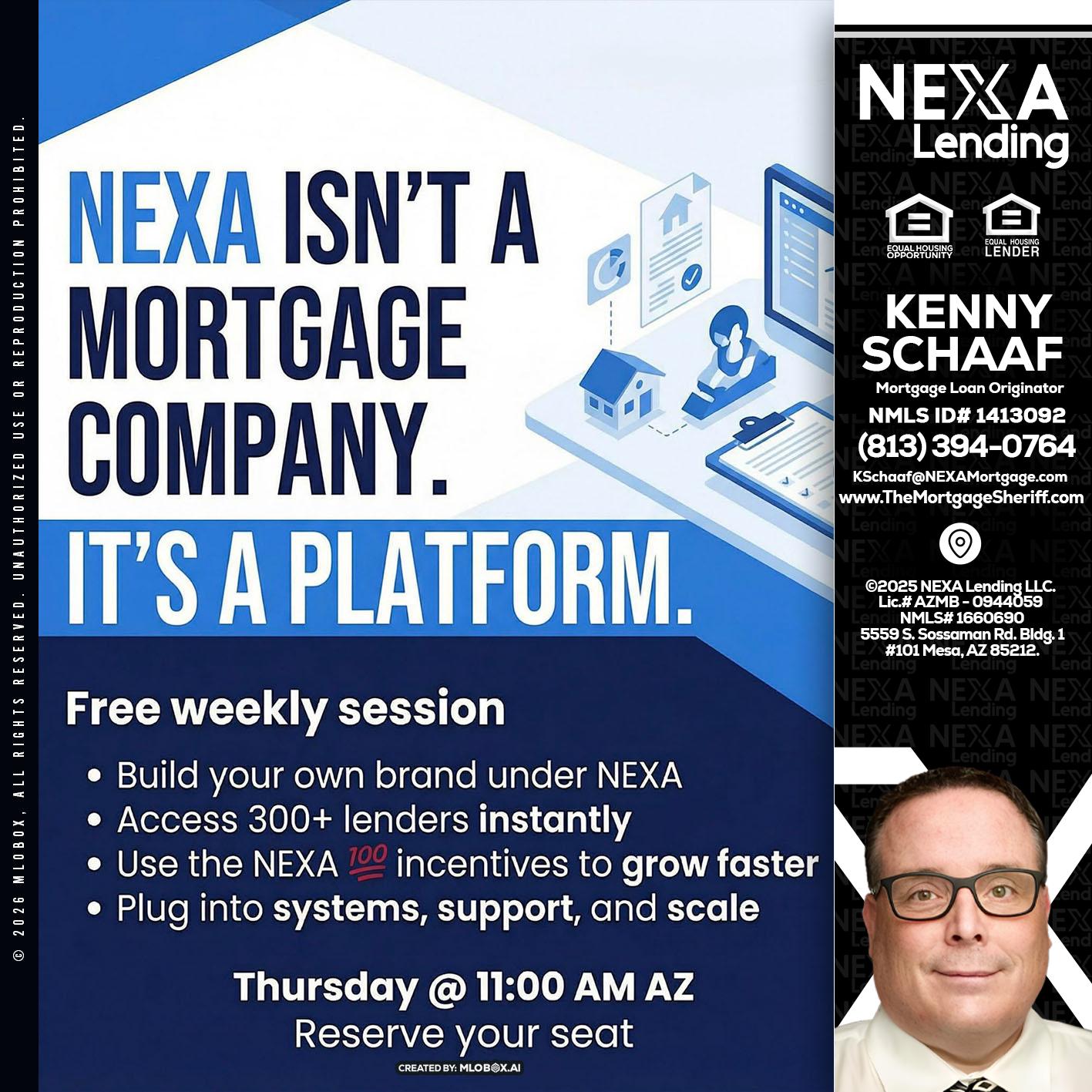 NEXA ISNT - Kenny Schaaf -Loan Officer