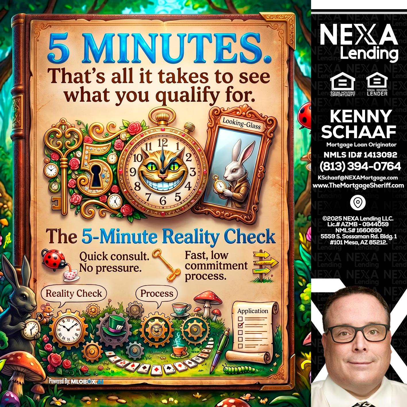 Reality Check! - Kenny Schaaf -Loan Officer