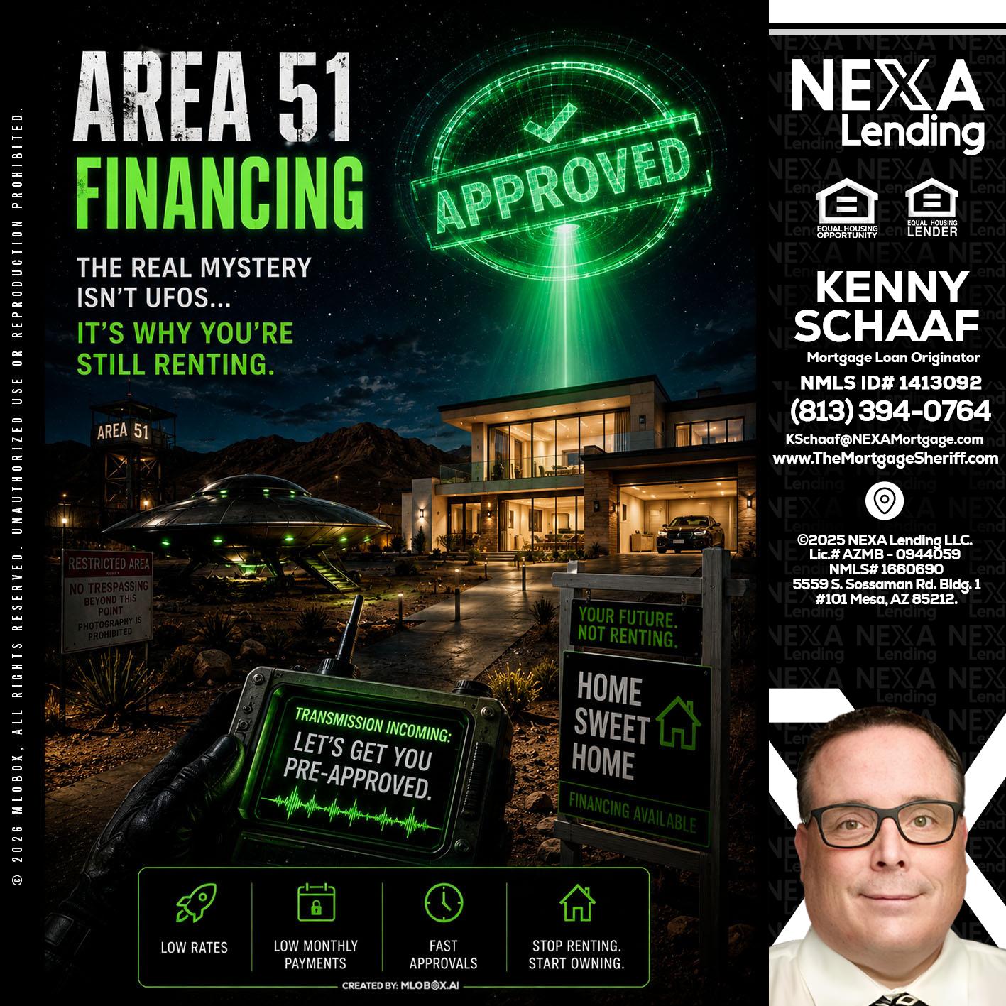 AREA 51 - Kenny Schaaf -Loan Officer