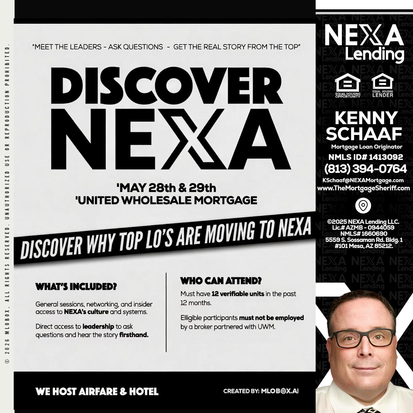 DISCOVER NEXA - Kenny Schaaf -Loan Officer