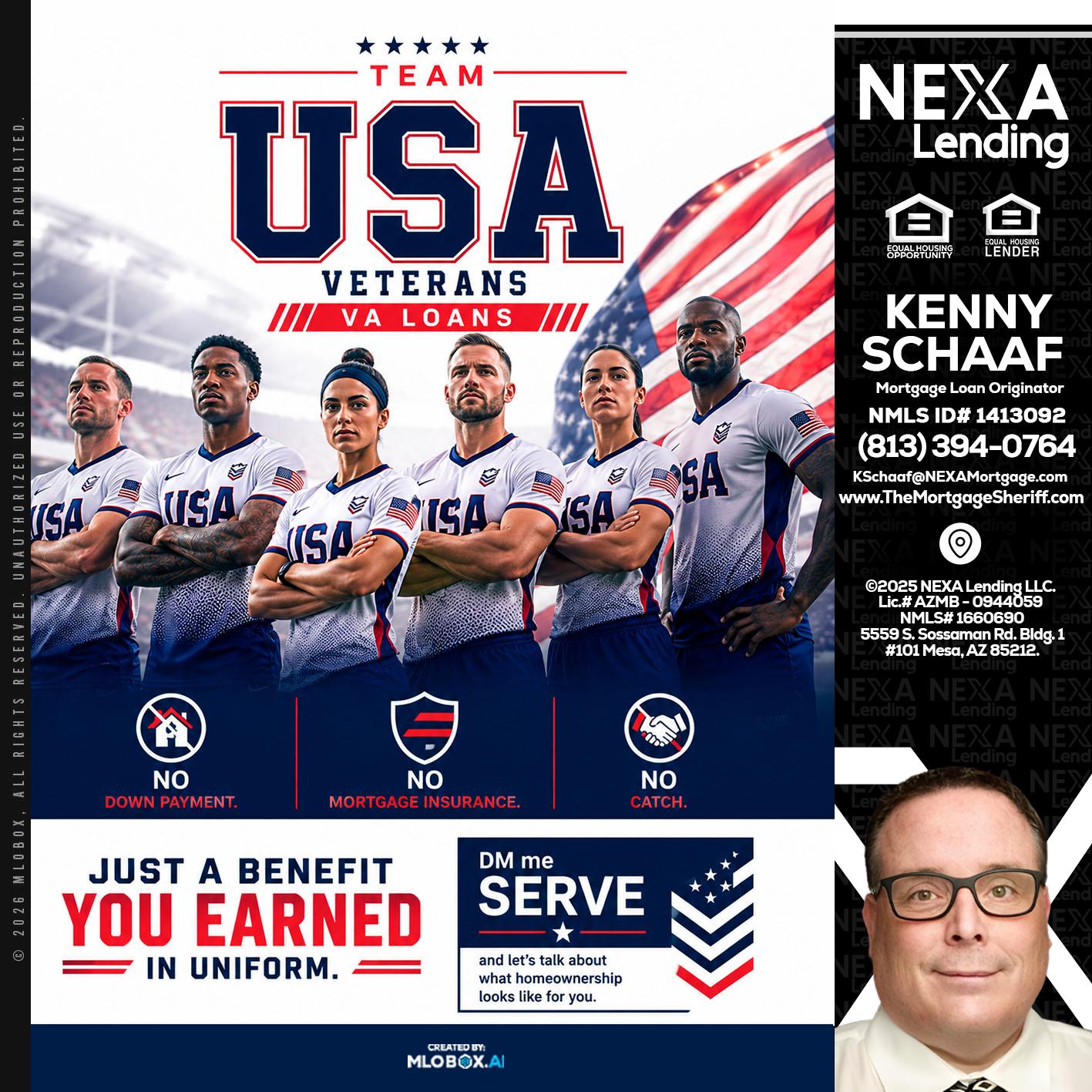 USA TEAM - Kenny Schaaf -Loan Officer