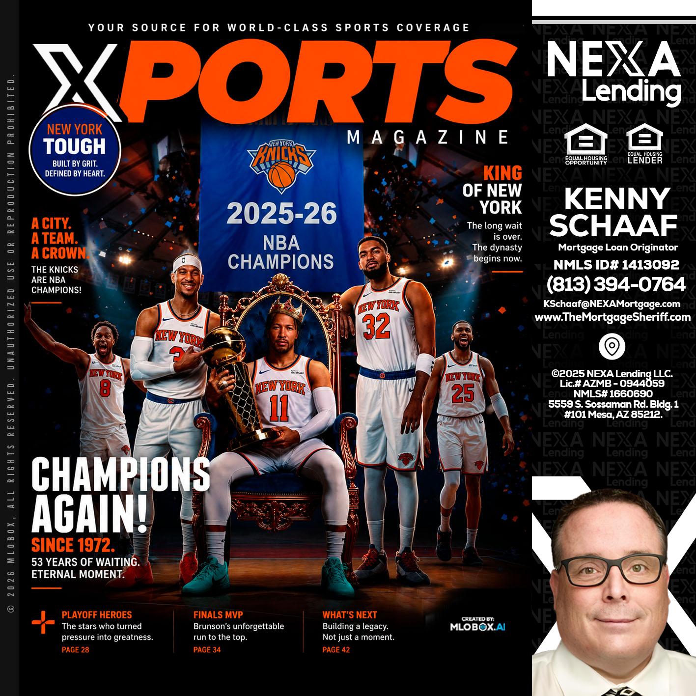 XPORTS MAGAZINE - Kenny Schaaf -Loan Officer