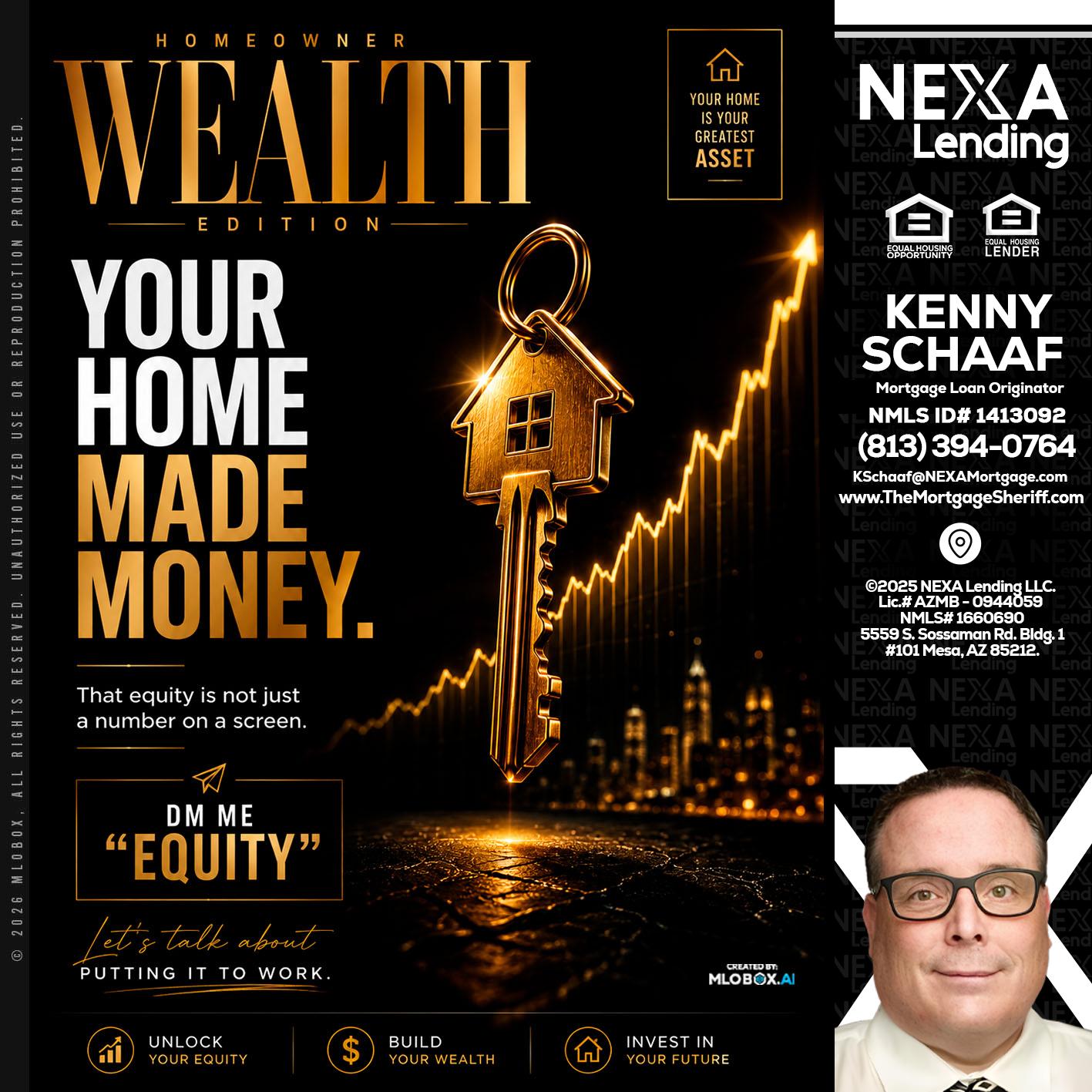 YOUR HOME MADE - Kenny Schaaf -Loan Officer