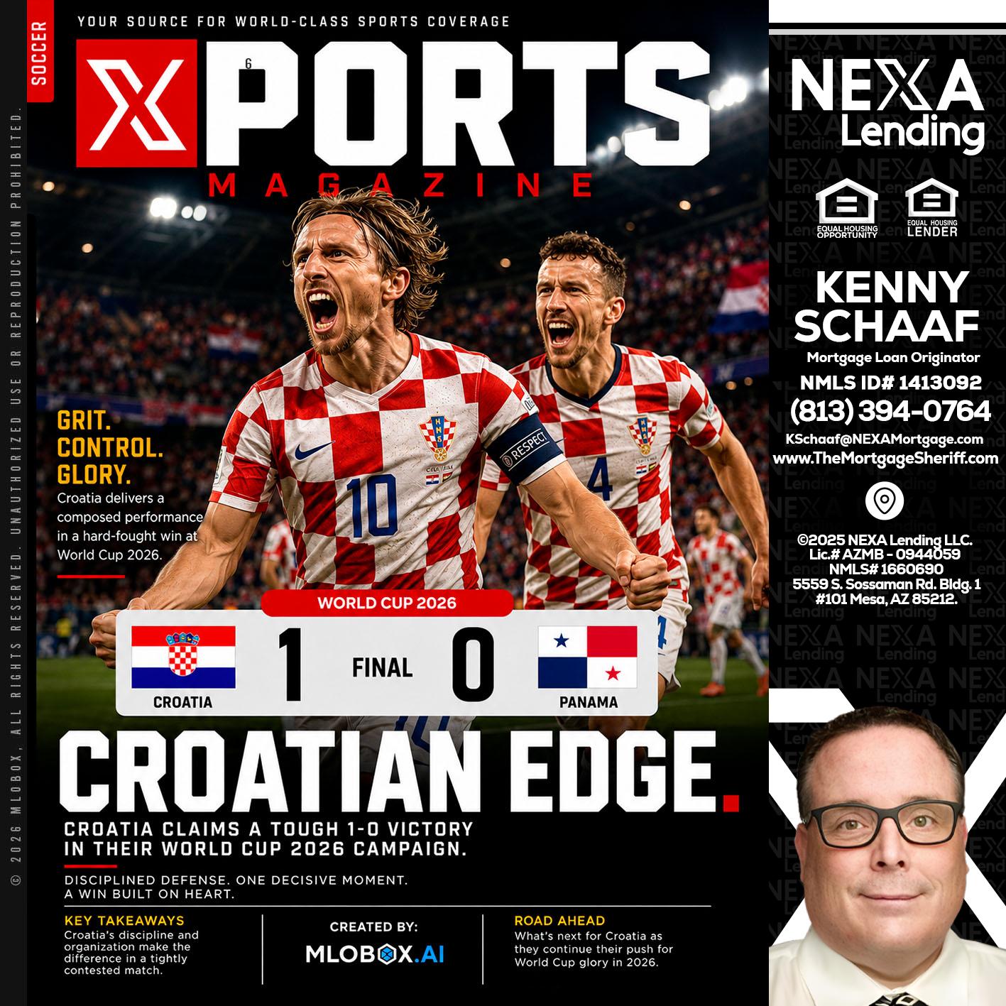 CROATIA 1-0 PANAMA - Kenny Schaaf -Loan Officer