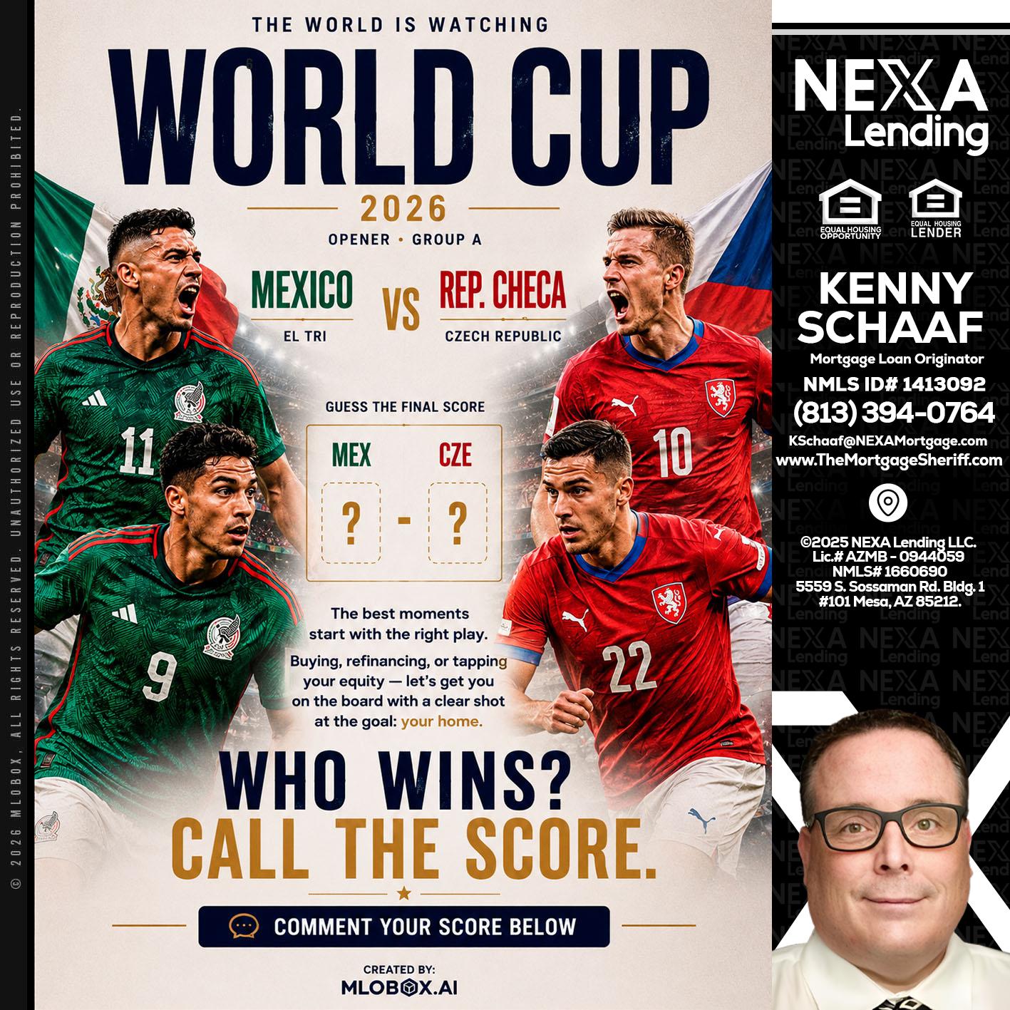 WORLD CUP 2026 - Kenny Schaaf -Loan Officer