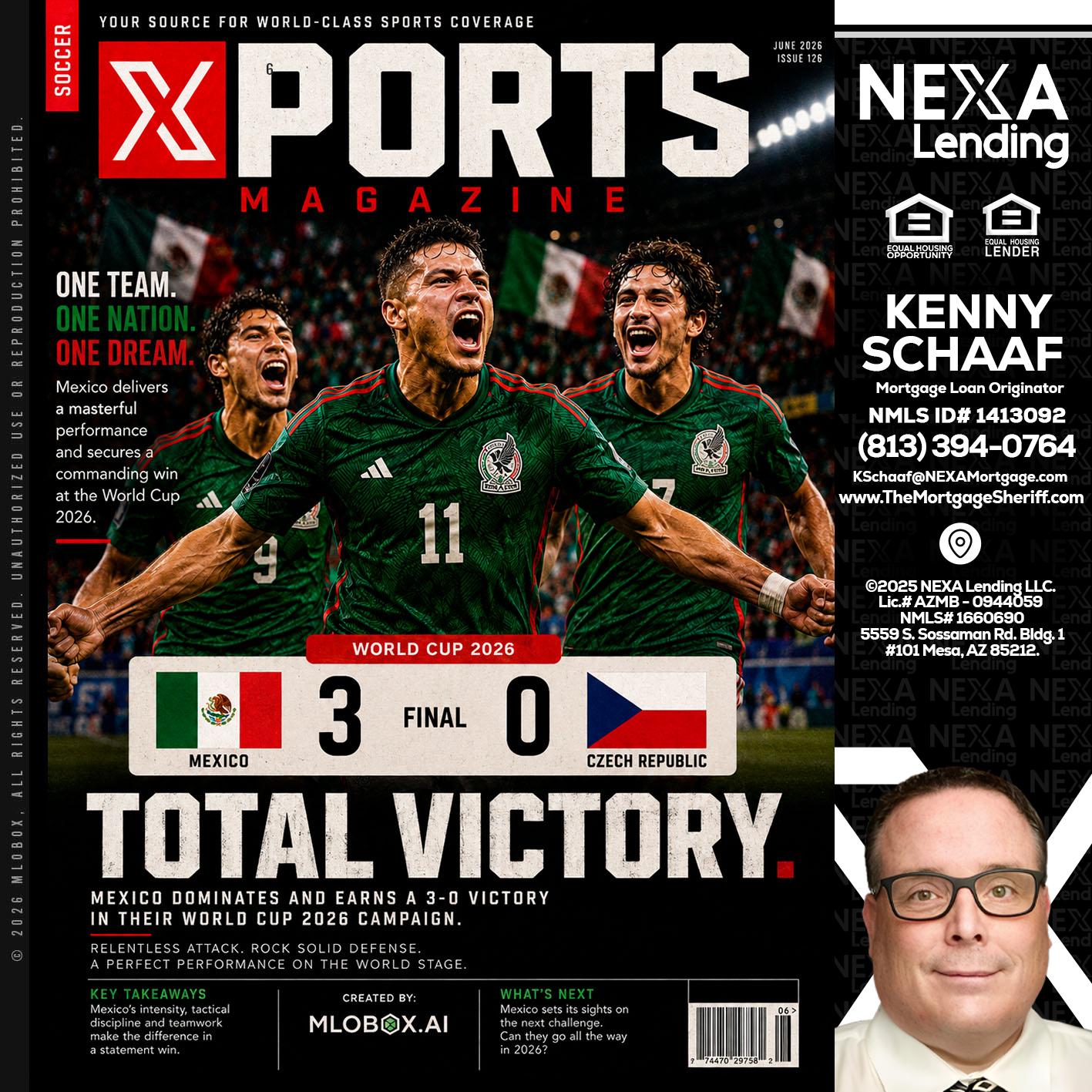 World Cup 2026 MEX 1-0 CZECH - Kenny Schaaf -Loan Officer