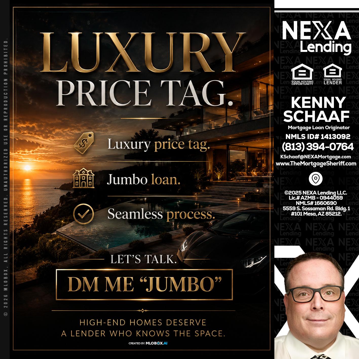 LUXURY PRICE - Kenny Schaaf -Loan Officer