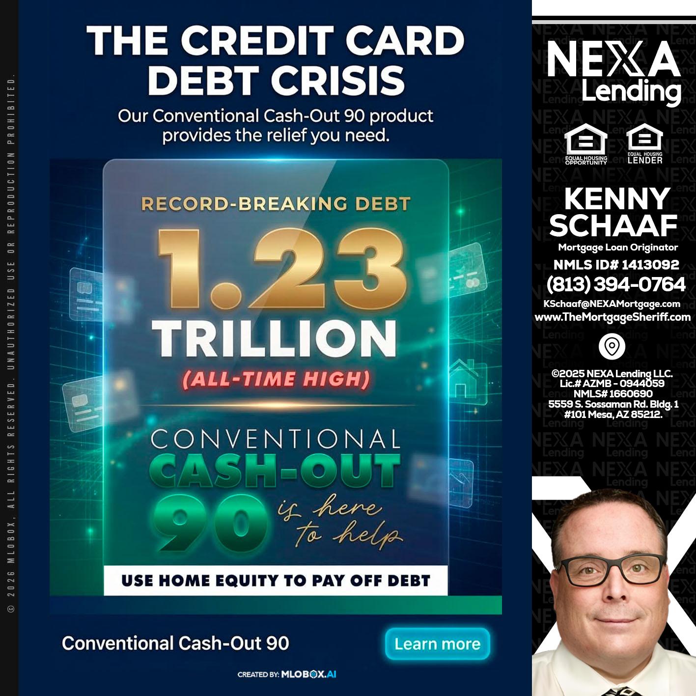 THE CREDIT CARD - Kenny Schaaf -Loan Officer