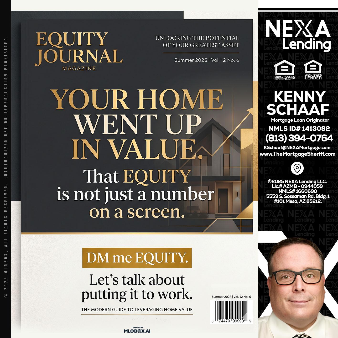 YOUR HOME - Kenny Schaaf -Loan Officer