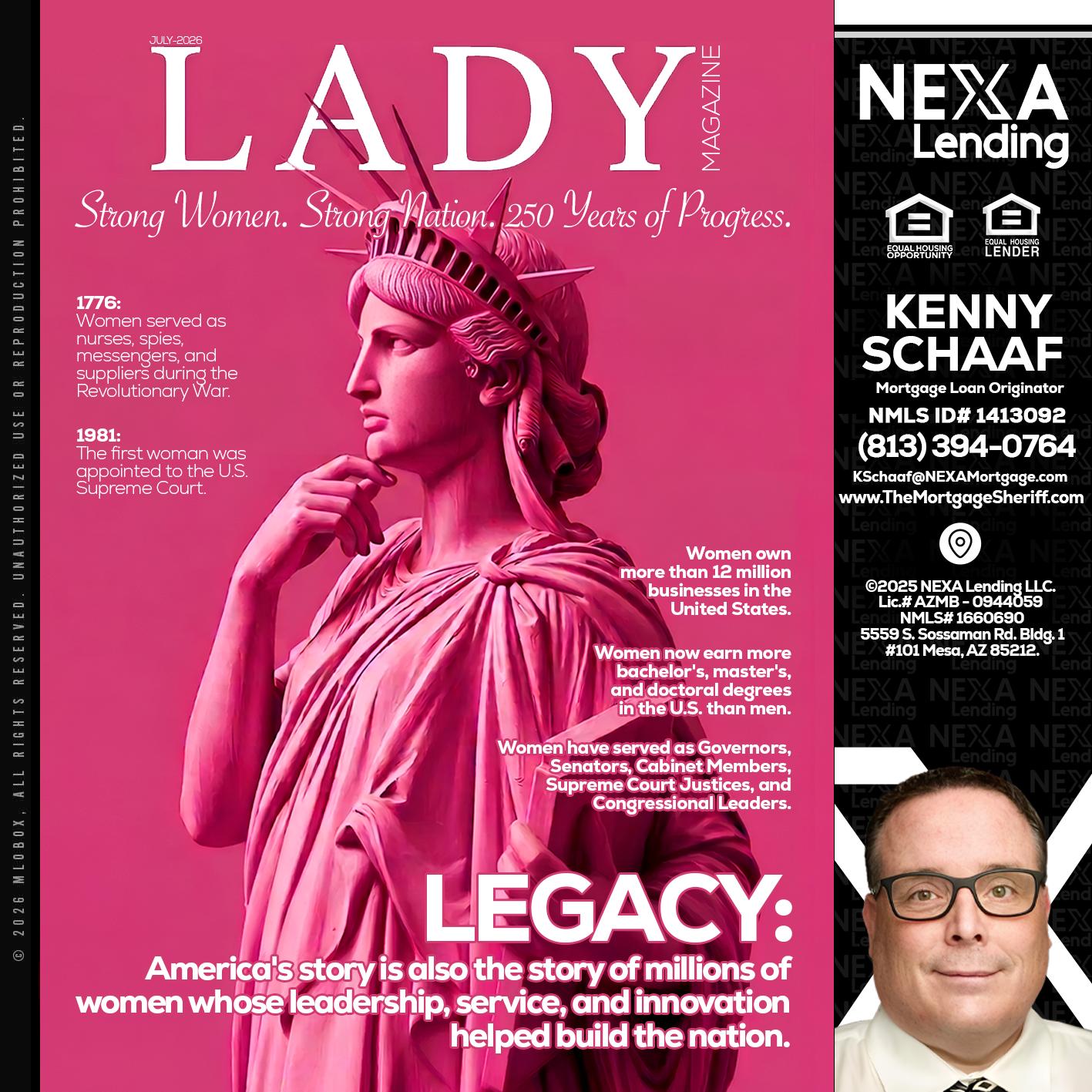 LADY LIBERTY! - Kenny Schaaf -Loan Officer