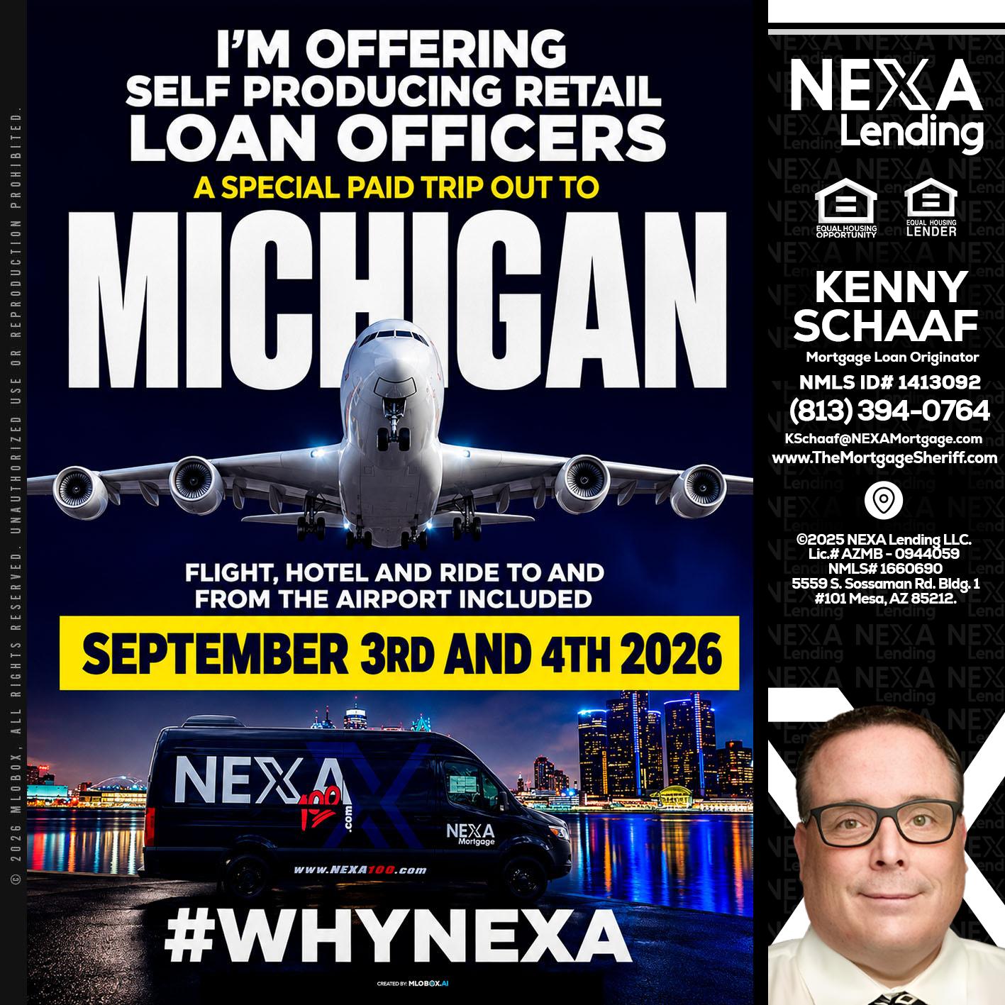 MICHIGAN - Kenny Schaaf -Loan Officer