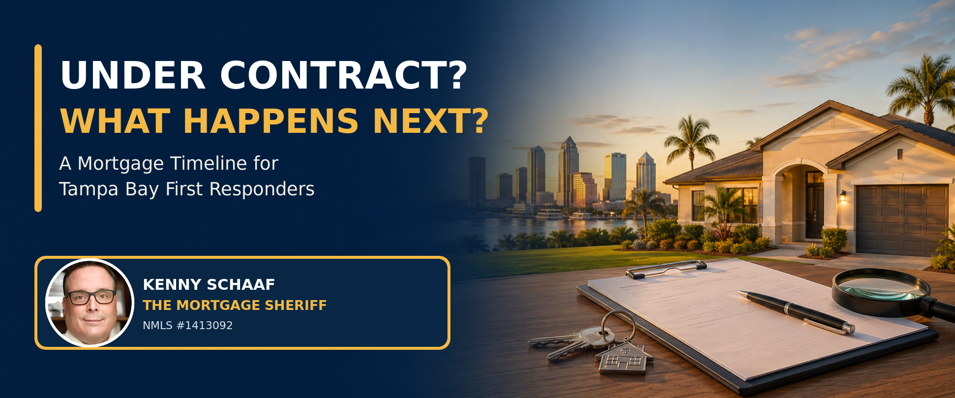 Mortgage timeline from going under contract to closing for Tampa Bay first responders
