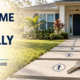 Wide banner showing a Florida home, front walkway, and house keys for a first-time homebuyer guide