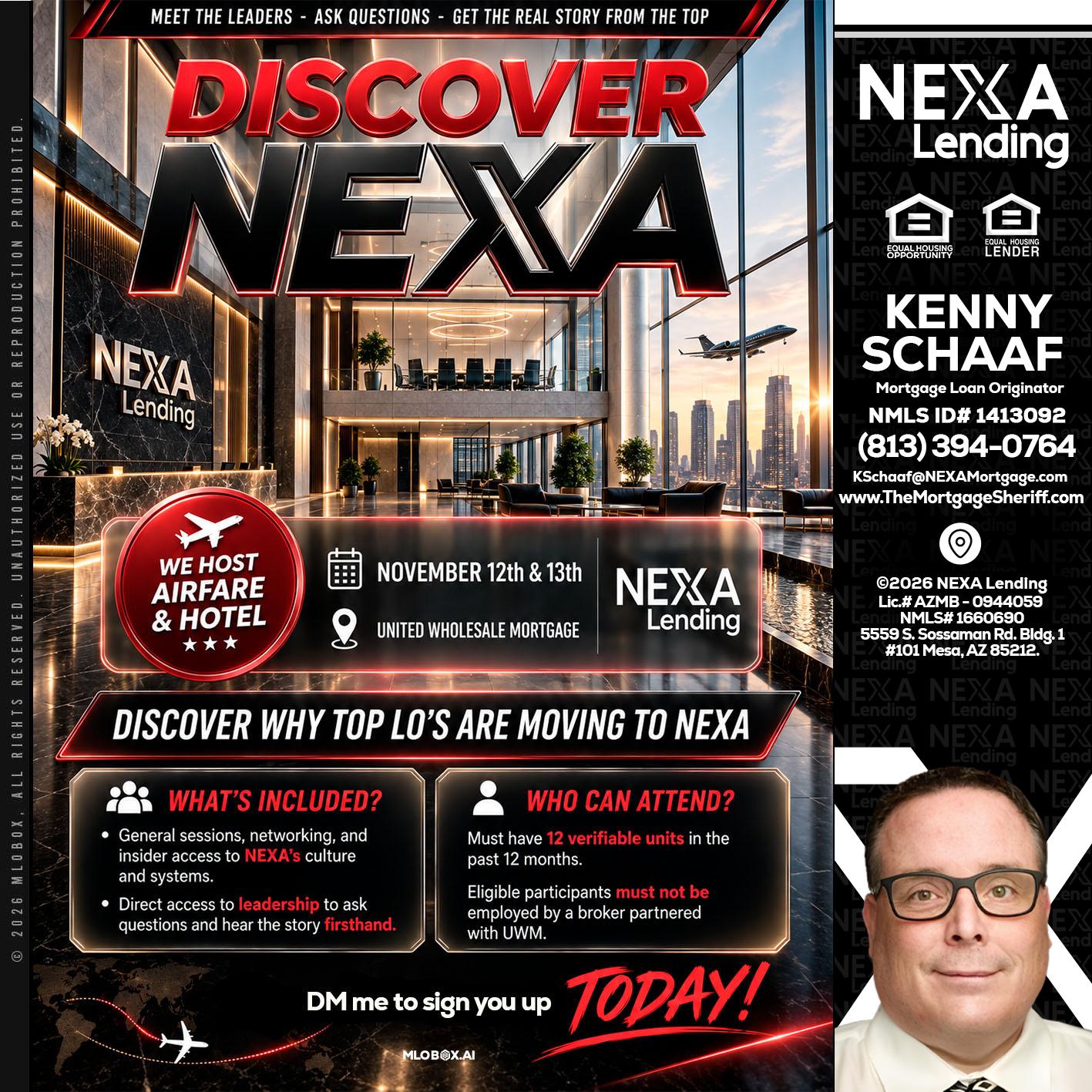 DISCOVER NEXA - Kenny Schaaf -Loan Officer