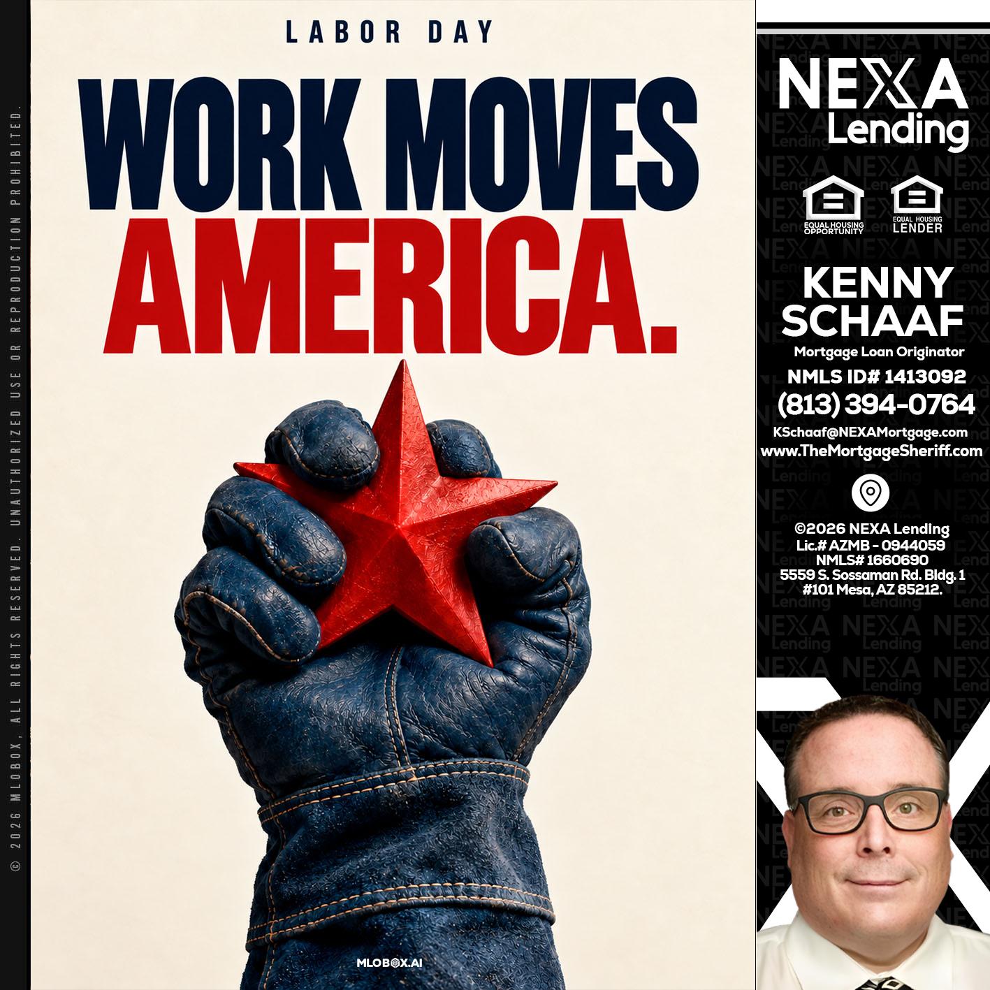 WORKS MOVES AMERICA - Kenny Schaaf -Loan Officer